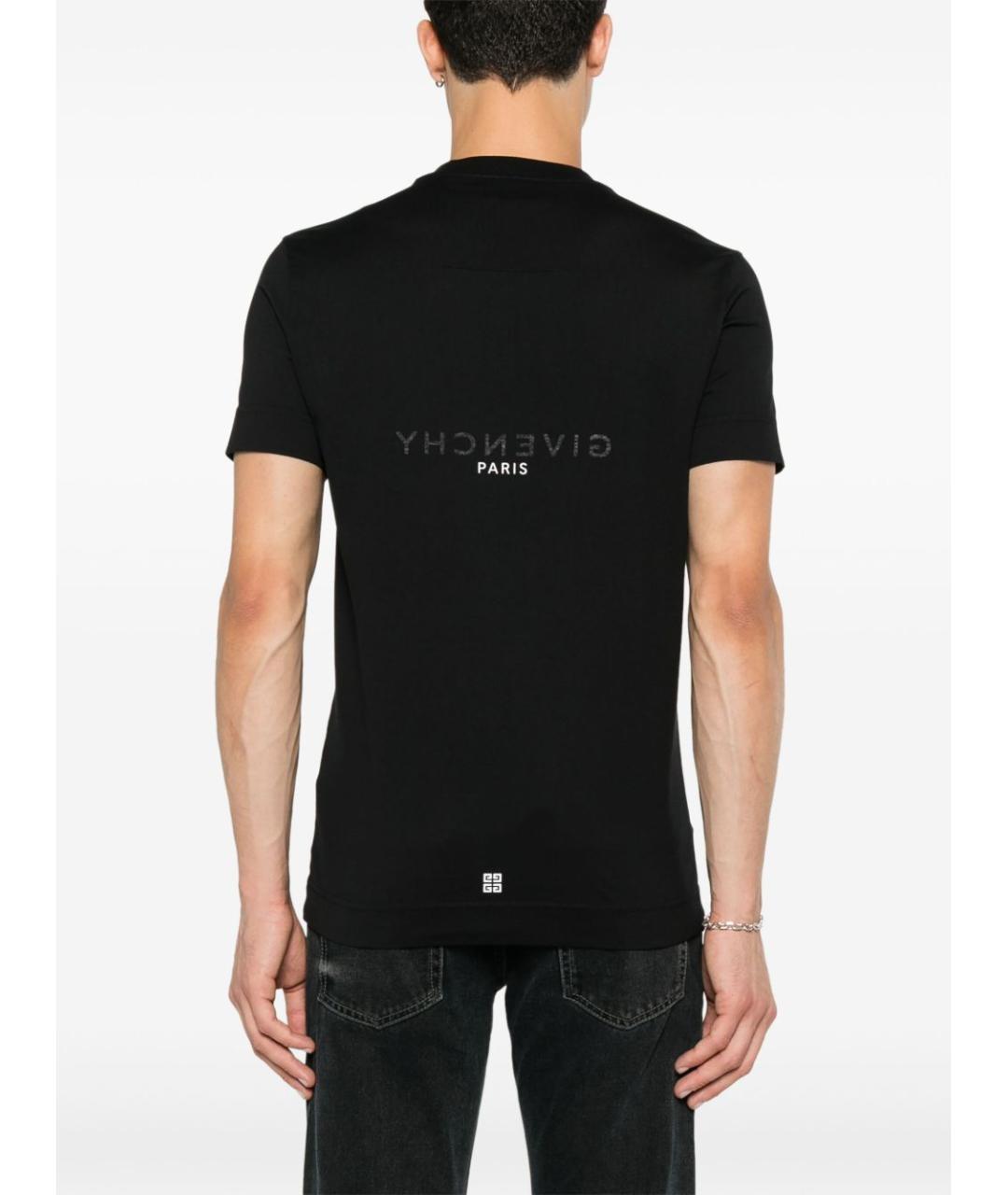 GIVENCHY Черная хлопковая футболка, фото 3