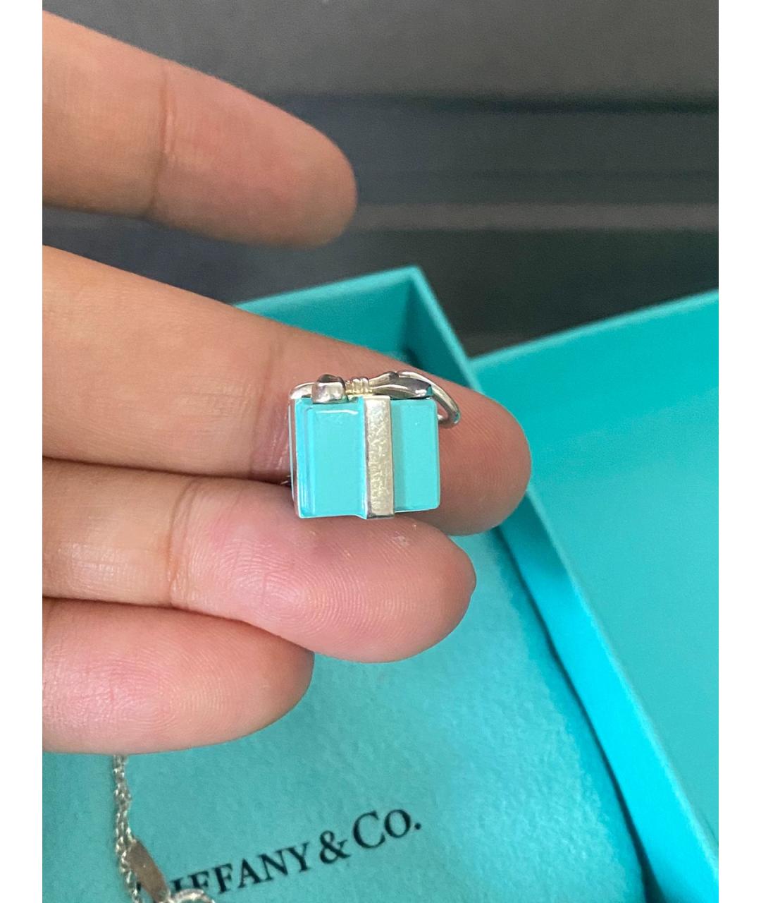TIFFANY&CO Синий серебряный кулон, фото 6