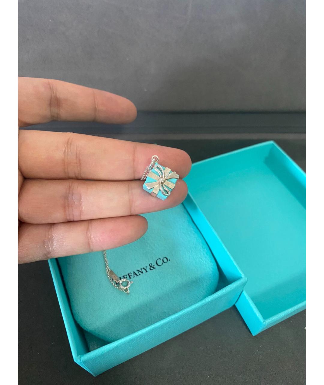 TIFFANY&CO Синий серебряный кулон, фото 4