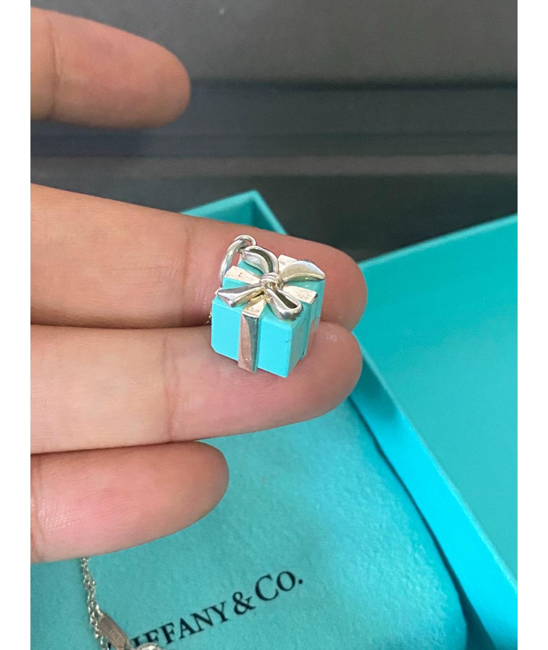 TIFFANY&CO Синий серебряный кулон, фото 3