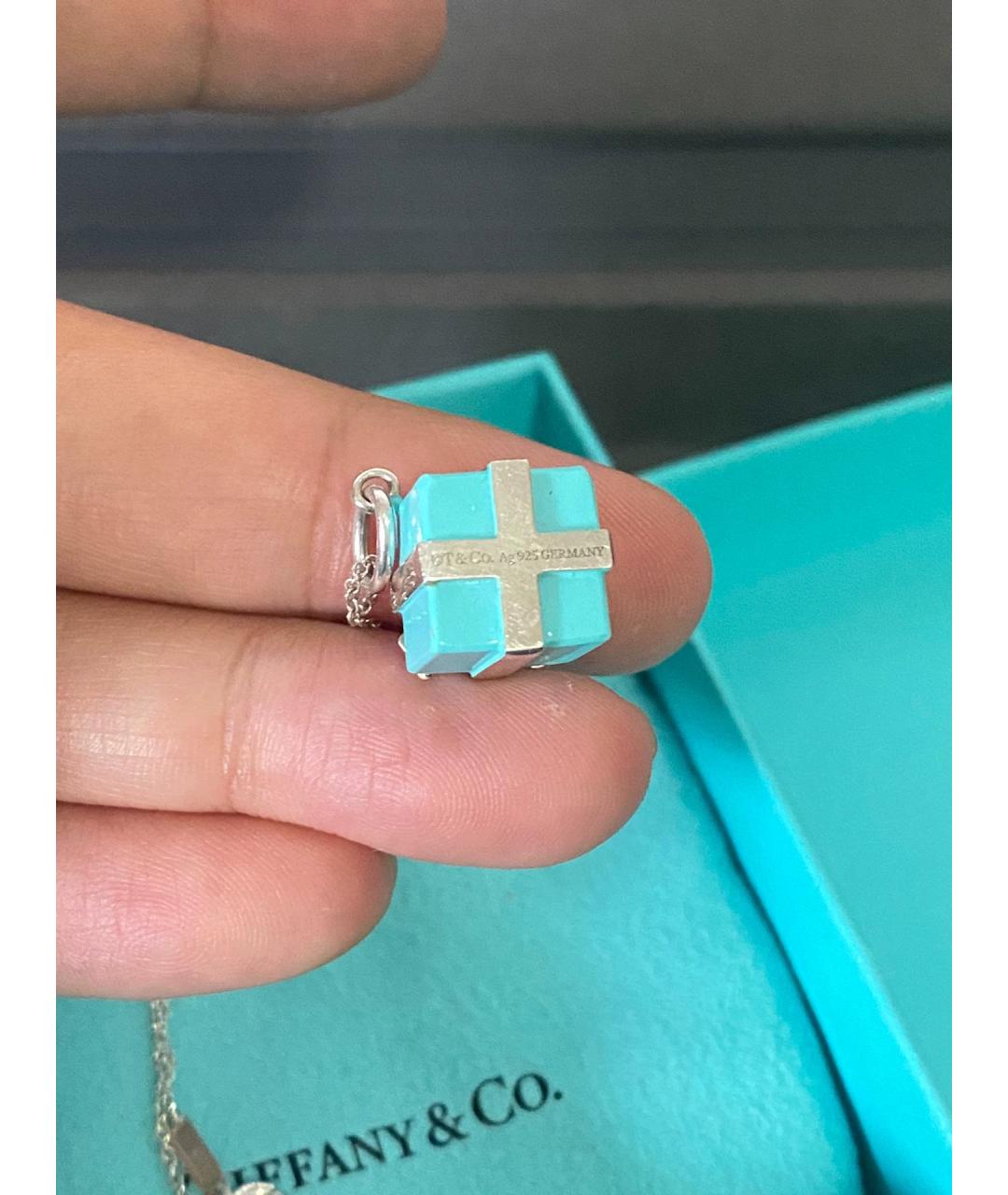 TIFFANY&CO Синий серебряный кулон, фото 5