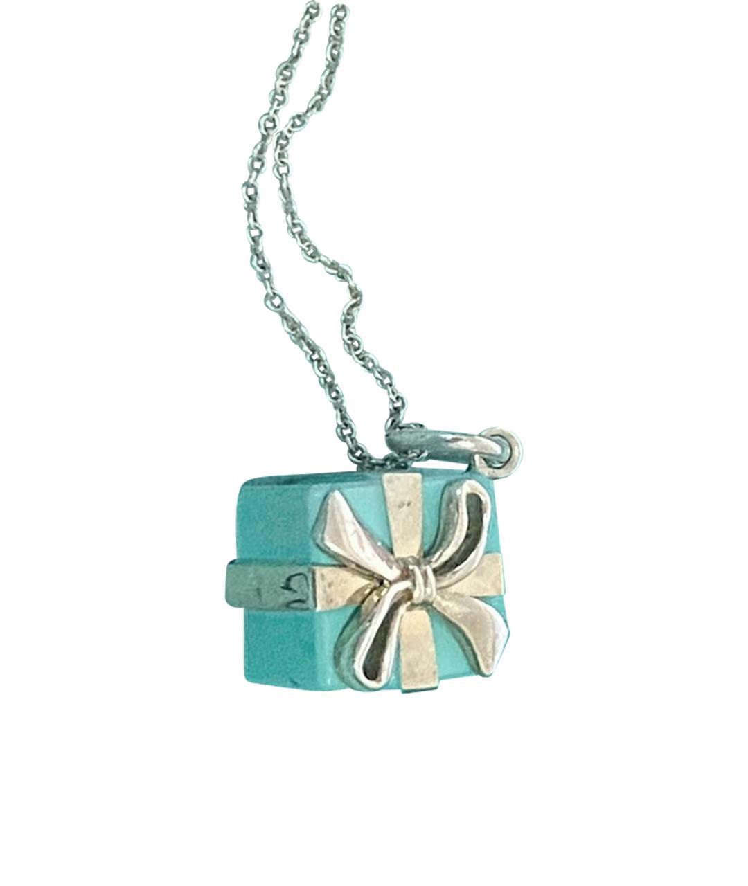 TIFFANY&CO Синий серебряный кулон, фото 1