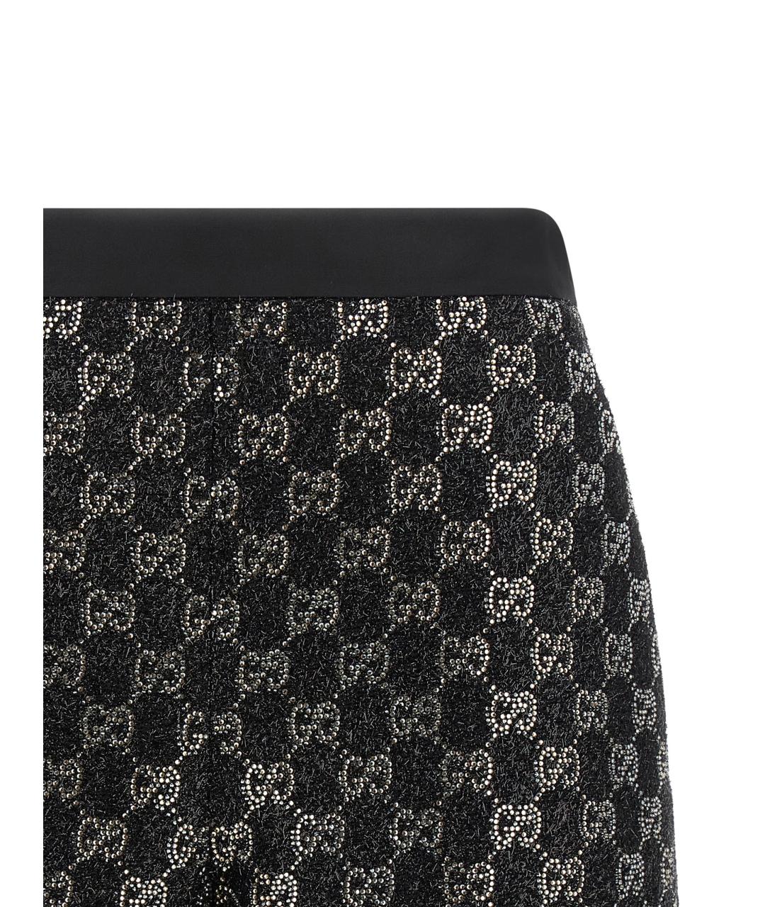GUCCI Черные вискозные шорты, фото 3
