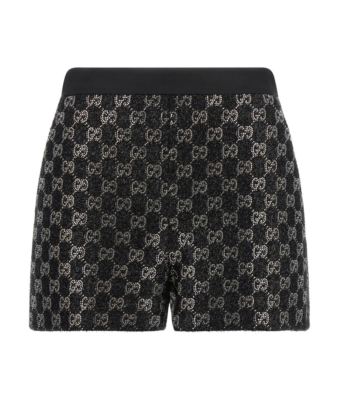 GUCCI Черные вискозные шорты, фото 1
