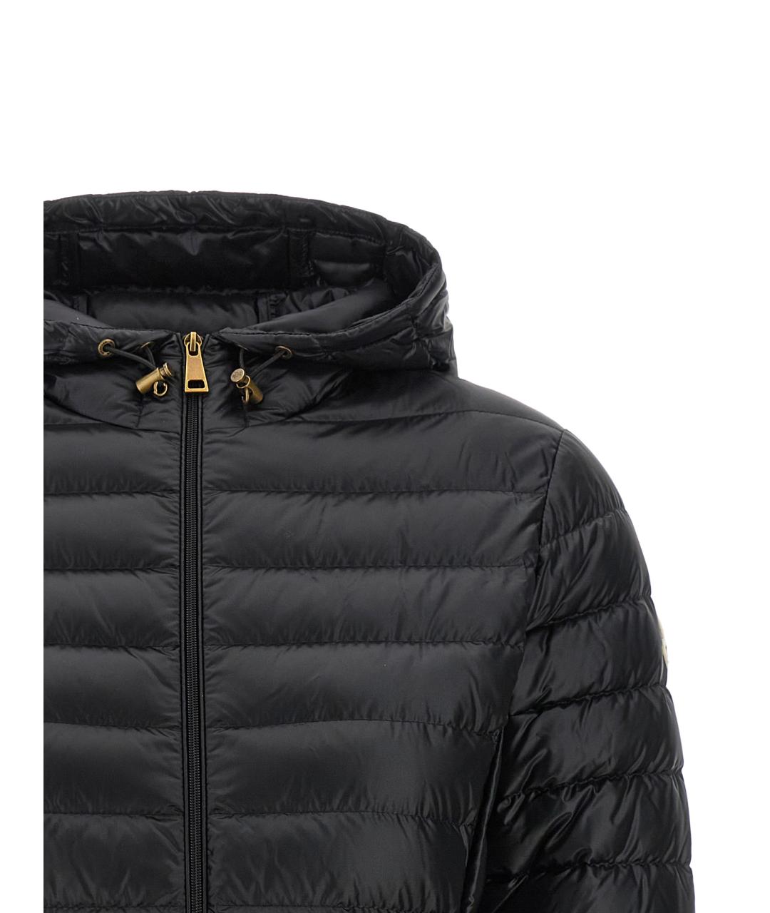 MONCLER Черный полиамидовый пуховик, фото 3