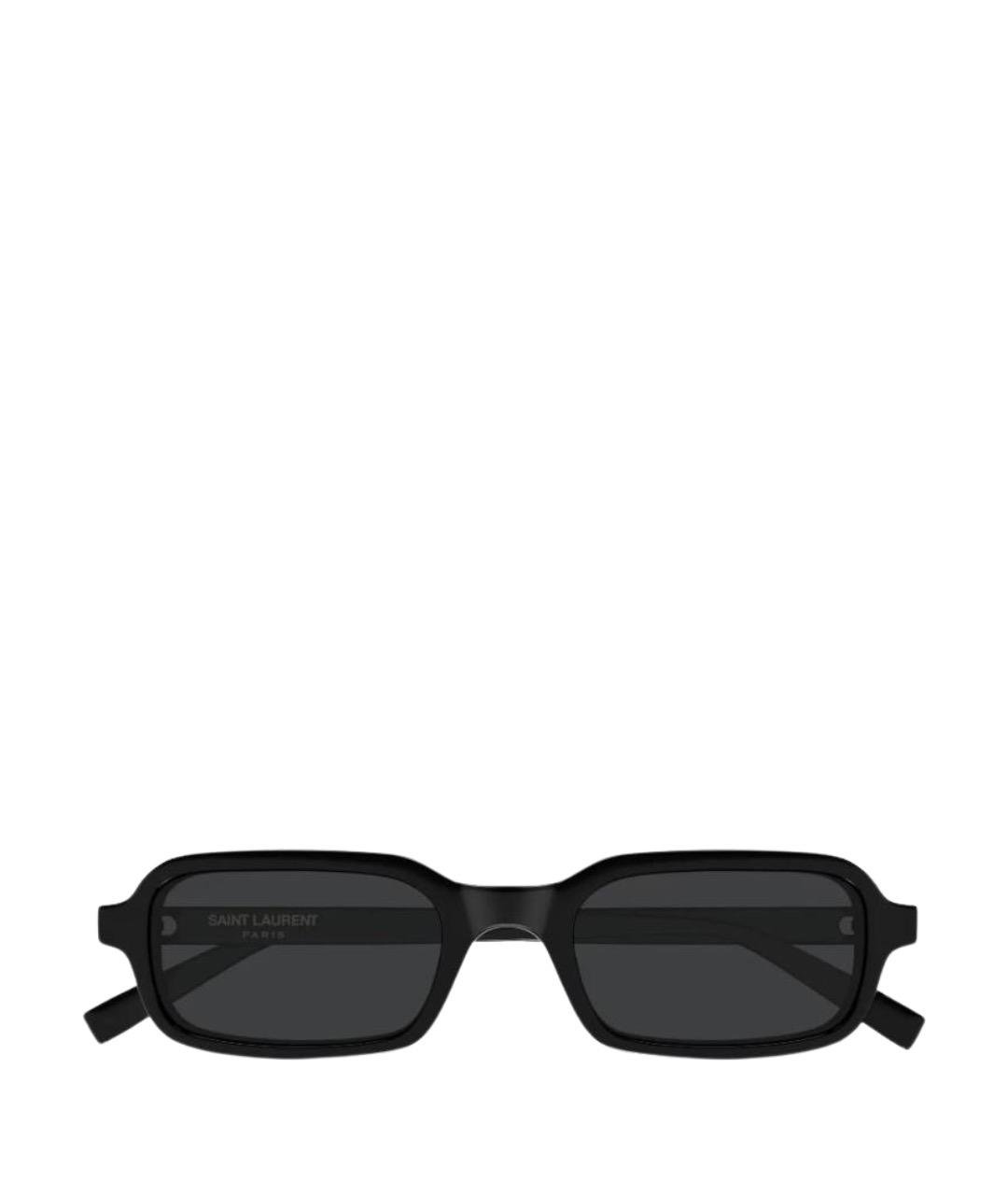 SAINT LAURENT Черные пластиковые солнцезащитные очки, фото 1