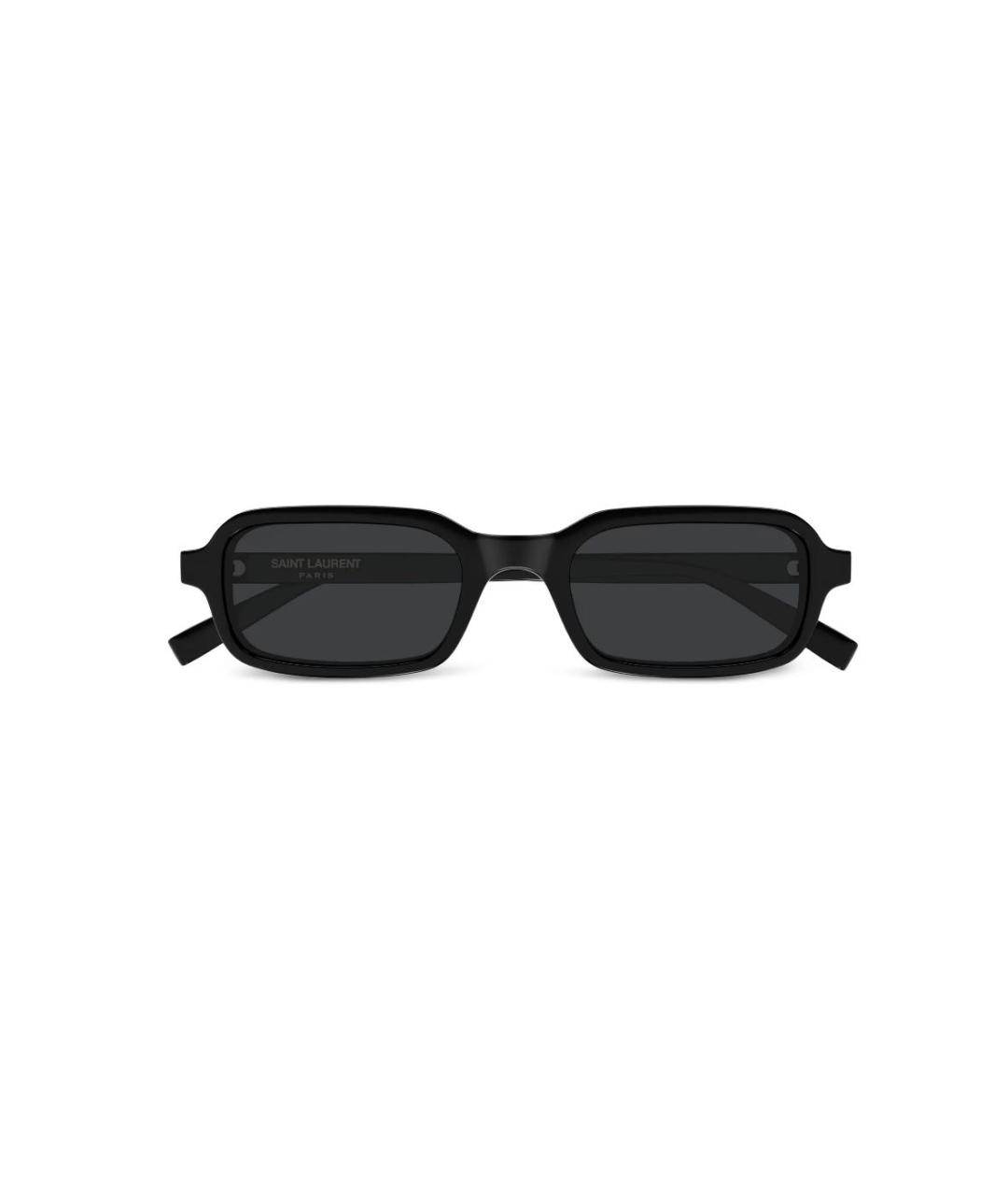 SAINT LAURENT Черные пластиковые солнцезащитные очки, фото 8