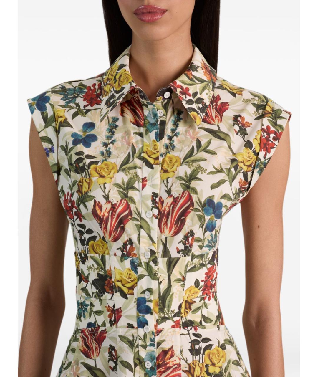 ALICE+OLIVIA Мульти хлопковое платье, фото 2