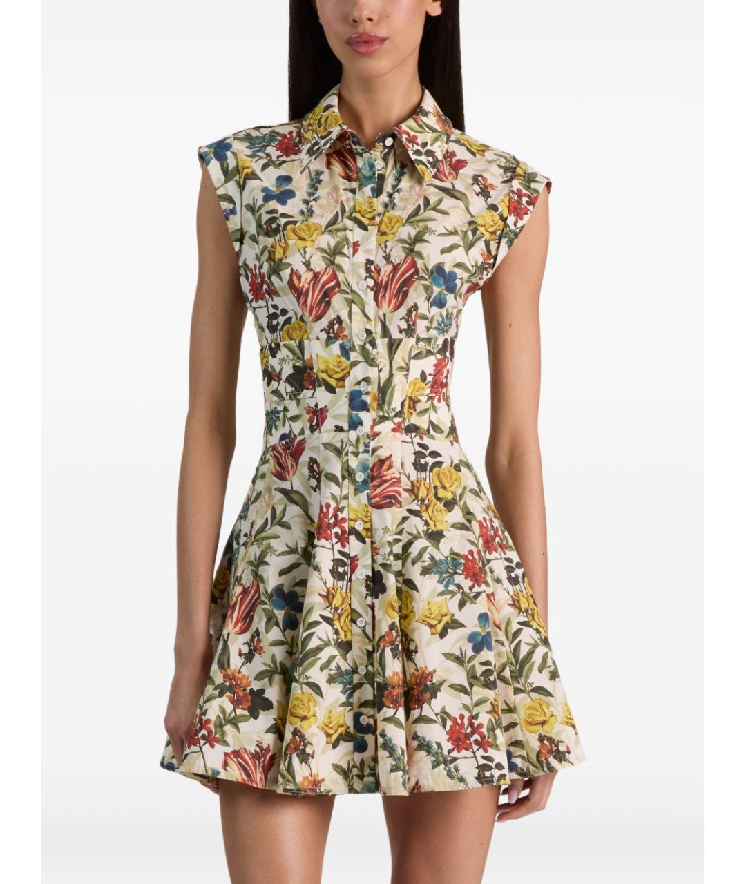 ALICE+OLIVIA Мульти хлопковое платье, фото 6