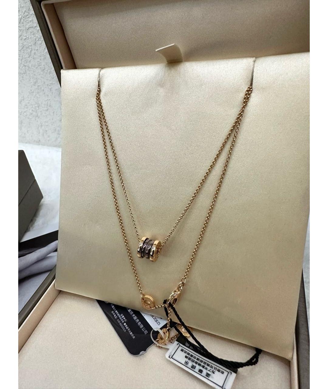 BVLGARI Золотое колье из розового золота, фото 3