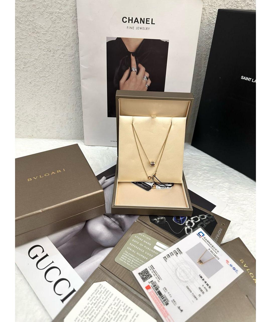BVLGARI Золотое колье из розового золота, фото 2