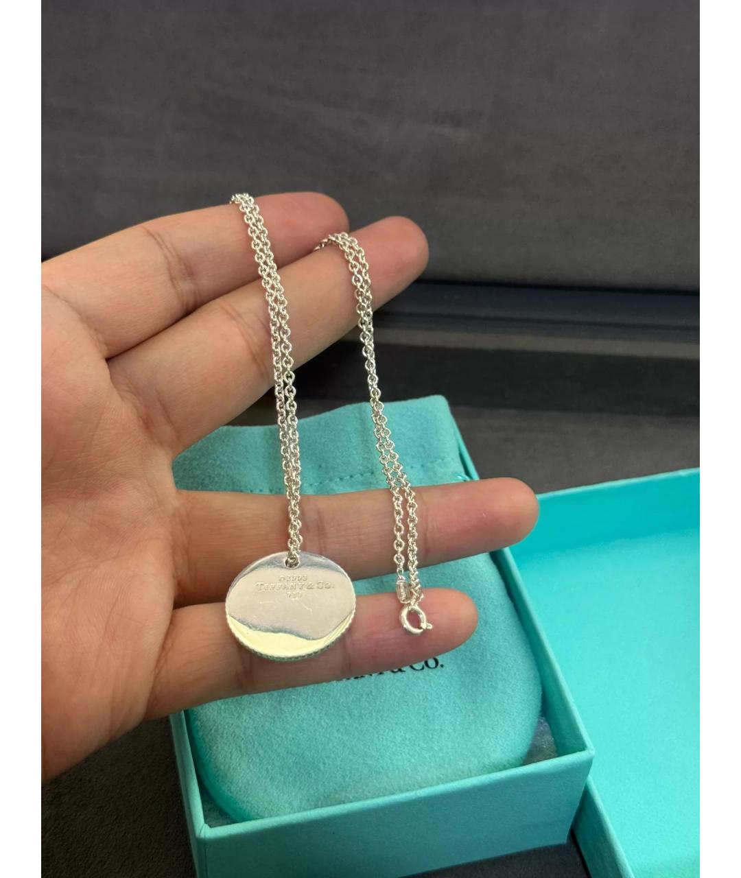 TIFFANY&CO Серебряный серебряный кулон, фото 3