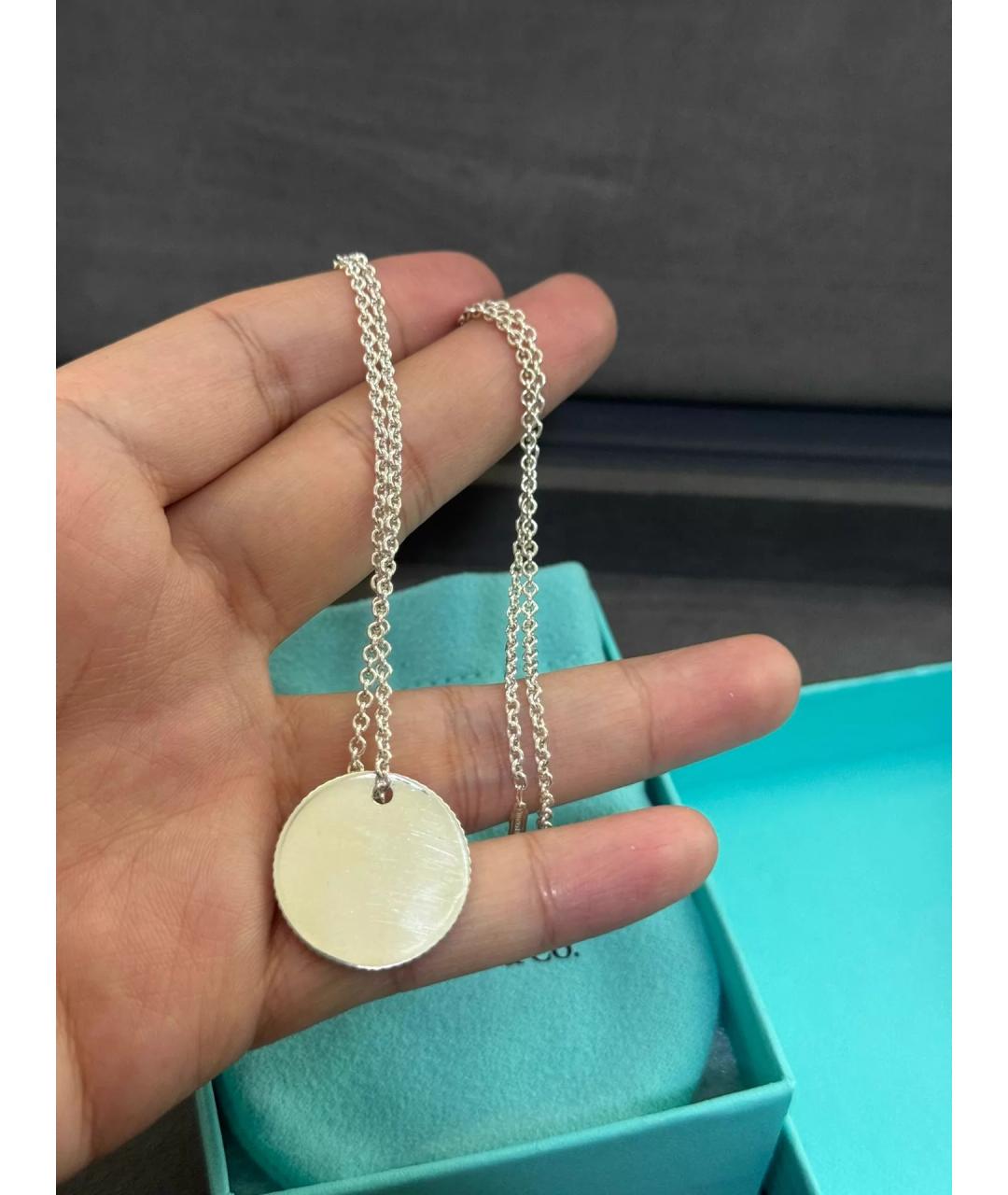 TIFFANY&CO Серебряный серебряный кулон, фото 4