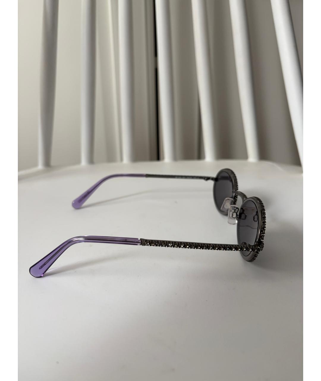 SWAROVSKI Фиолетовые солнцезащитные очки, фото 4