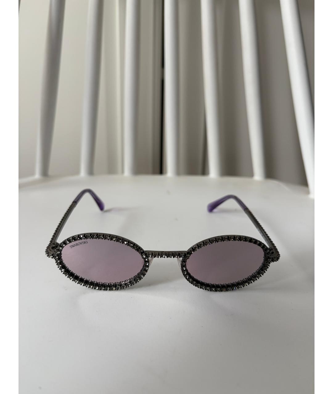 SWAROVSKI Фиолетовые солнцезащитные очки, фото 2