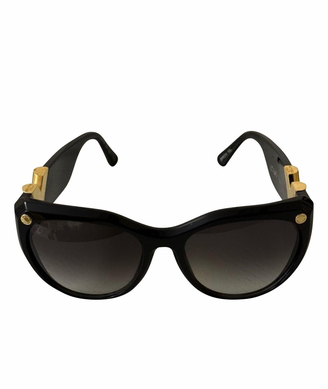 LOUIS VUITTON Черные пластиковые солнцезащитные очки, фото 1