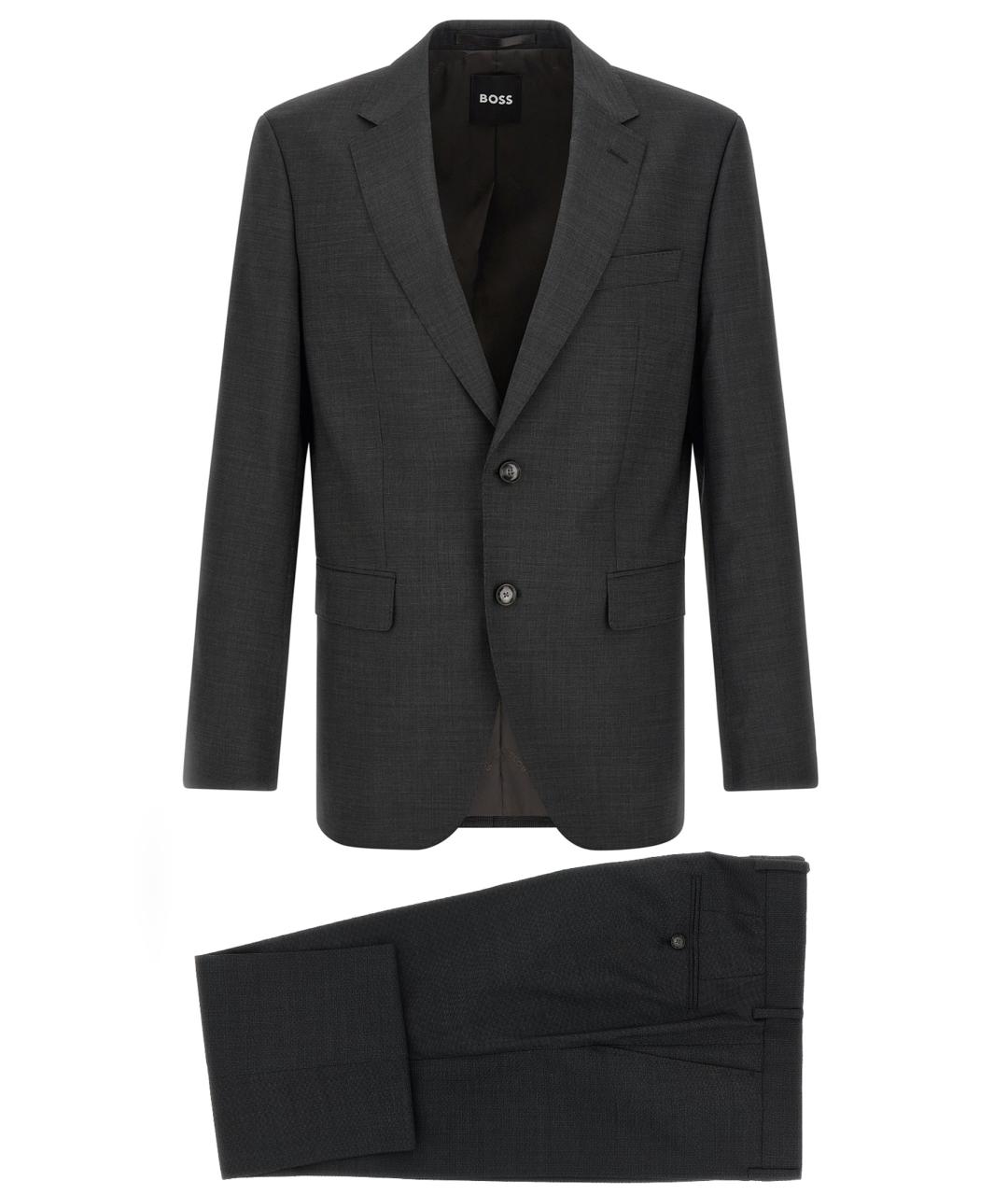 HUGO BOSS Серый классический костюм, фото 1