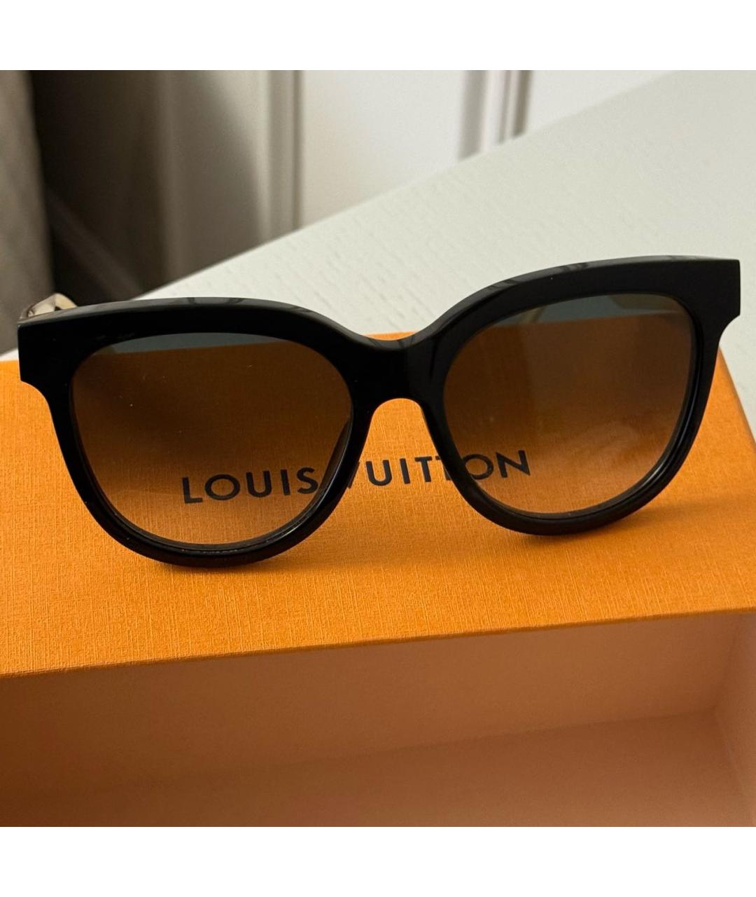 LOUIS VUITTON Черные пластиковые солнцезащитные очки, фото 5