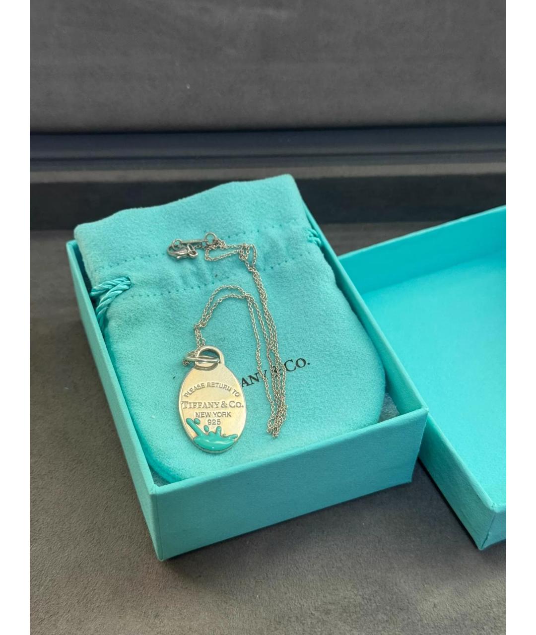 TIFFANY&CO Серебряное серебряное колье, фото 4