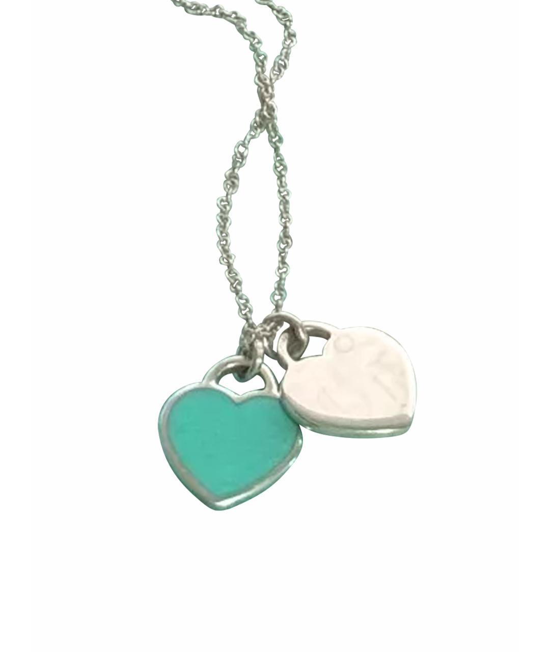 TIFFANY&CO Зеленый серебряный кулон, фото 1