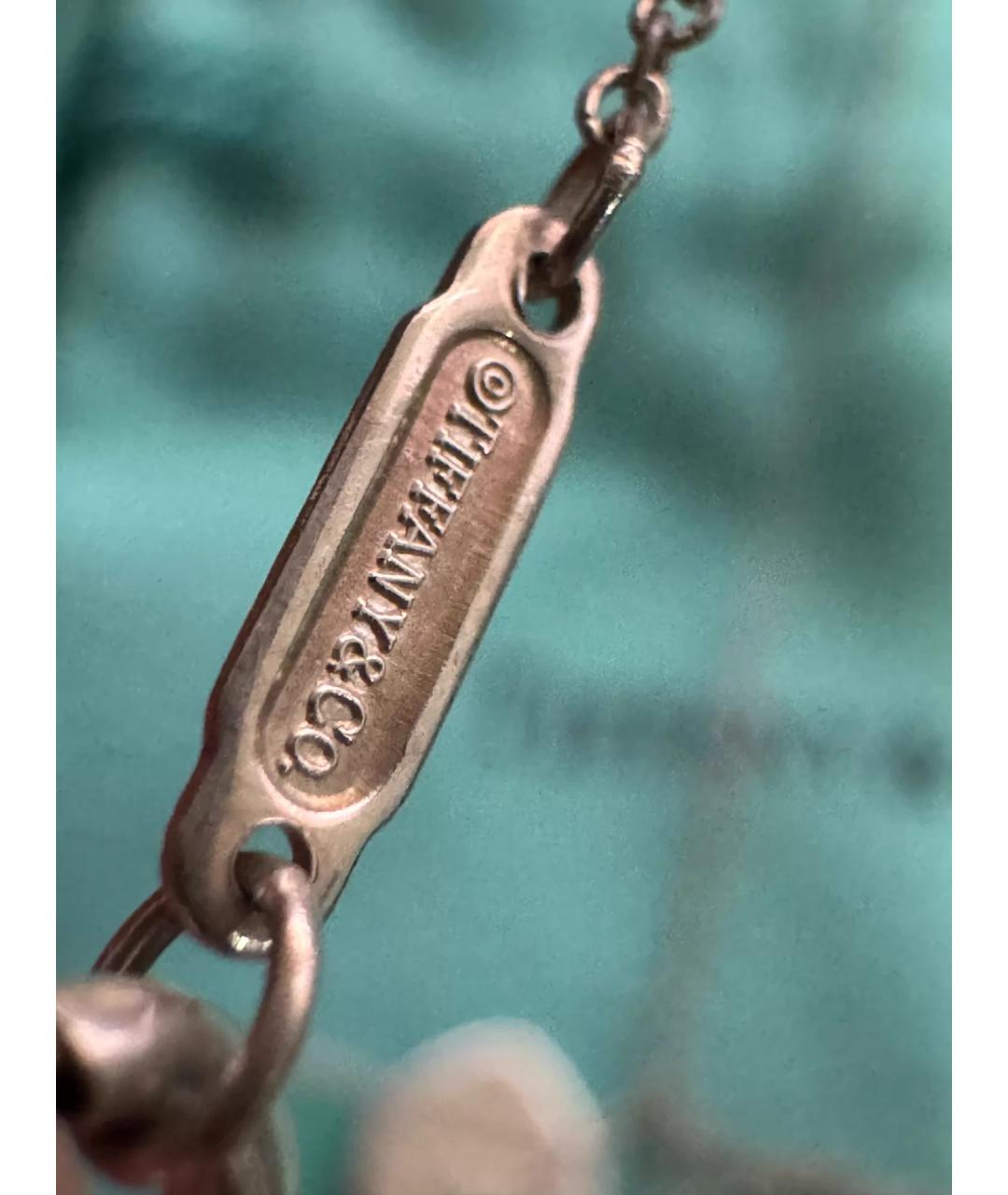 TIFFANY&CO Зеленый серебряный кулон, фото 5