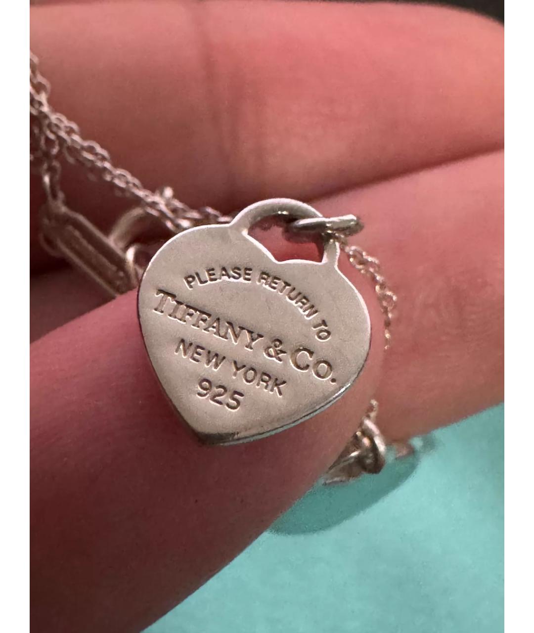 TIFFANY&CO Зеленый серебряный кулон, фото 3