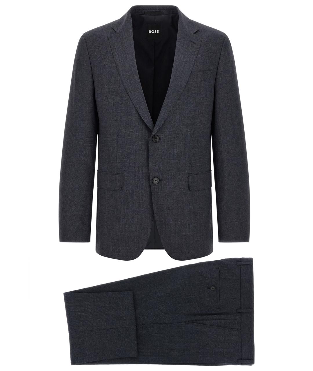 HUGO BOSS Синий классический костюм, фото 1