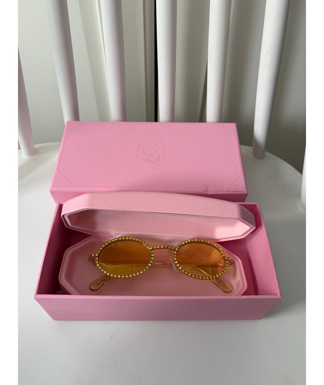 SWAROVSKI Желтые солнцезащитные очки, фото 9