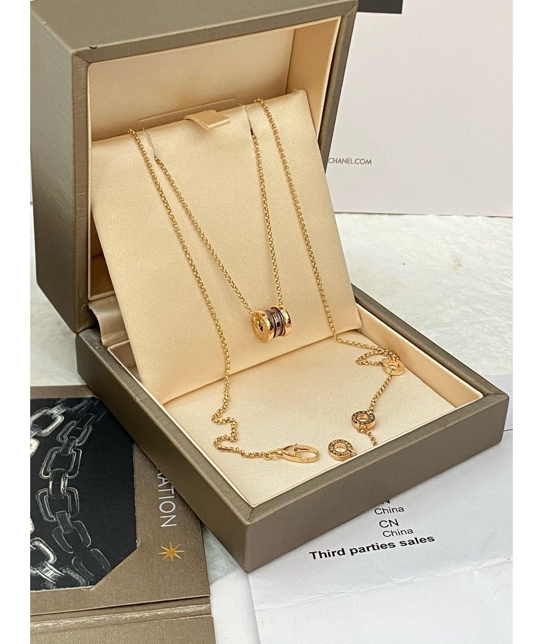 BVLGARI Золотое колье из розового золота, фото 3