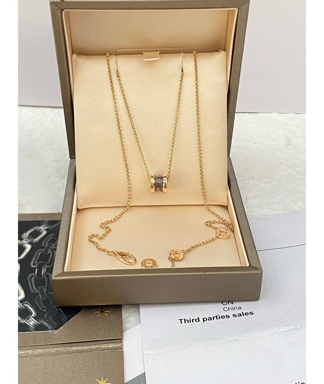 BVLGARI Золотое колье из розового золота, фото 5