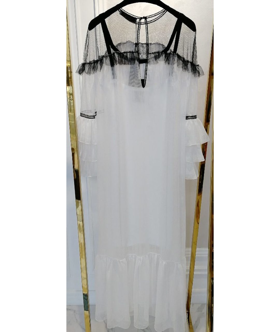 D.EXTERIOR Белое полиэстеровое платье, фото 6