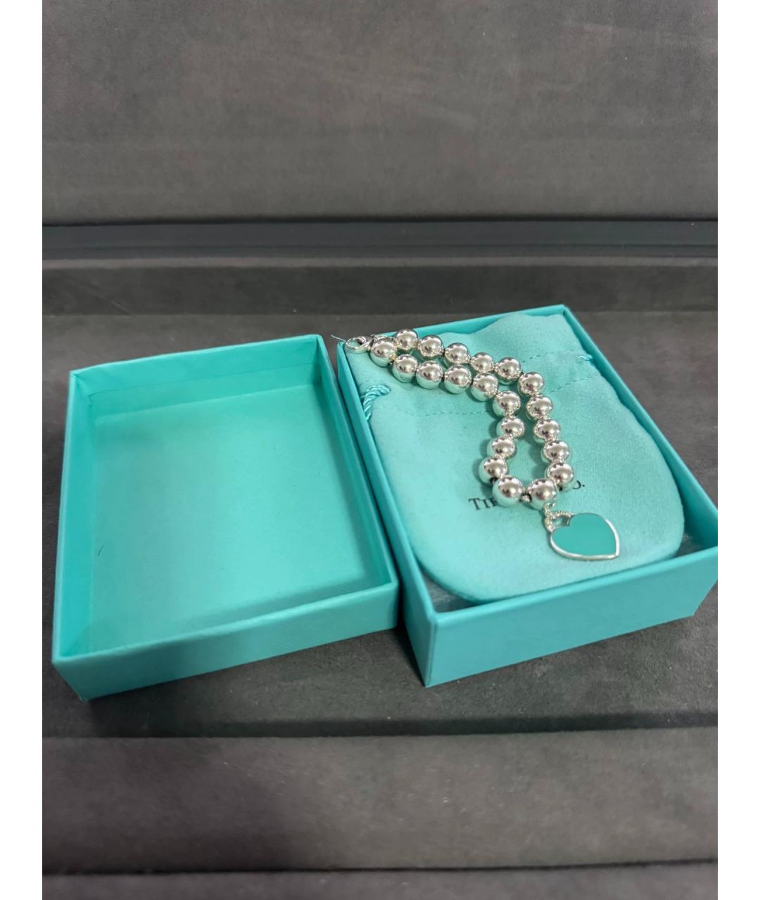 TIFFANY&CO Синий серебряный браслет, фото 8