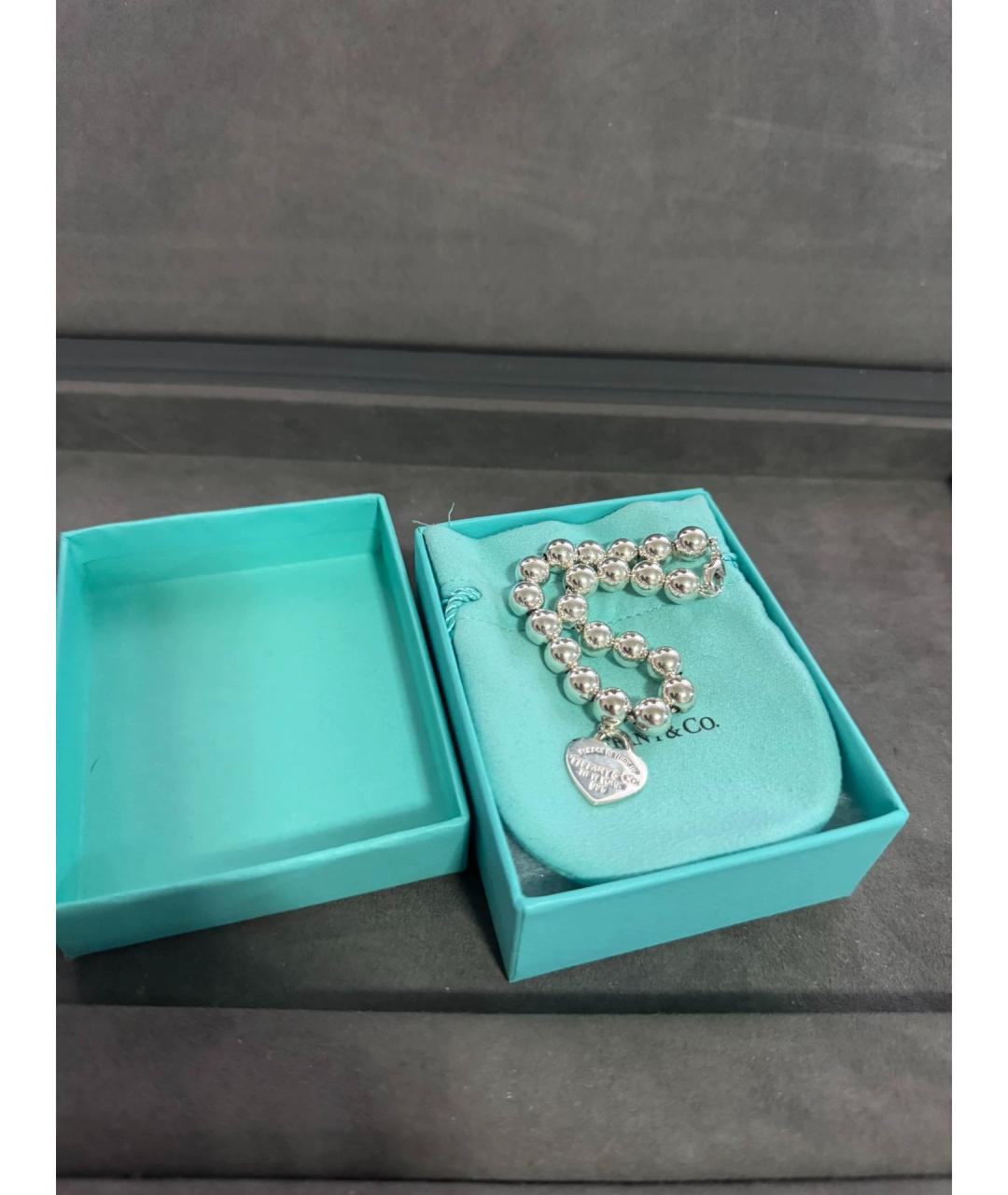 TIFFANY&CO Синий серебряный браслет, фото 2