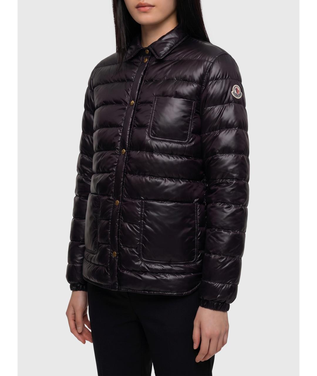 MONCLER Черная полиамидовая куртка, фото 3