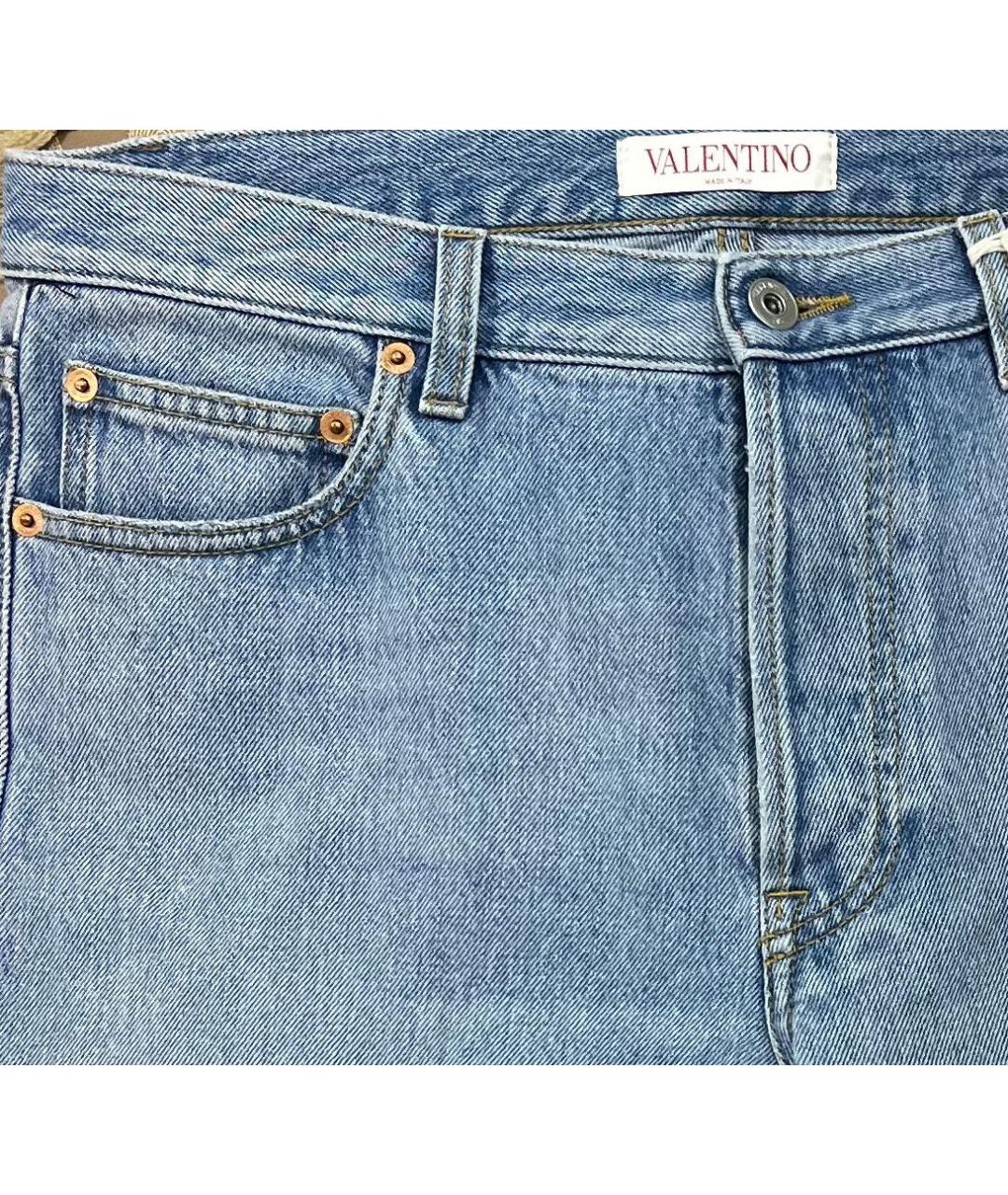 VALENTINO Голубые хлопковые джинсы скинни, фото 6