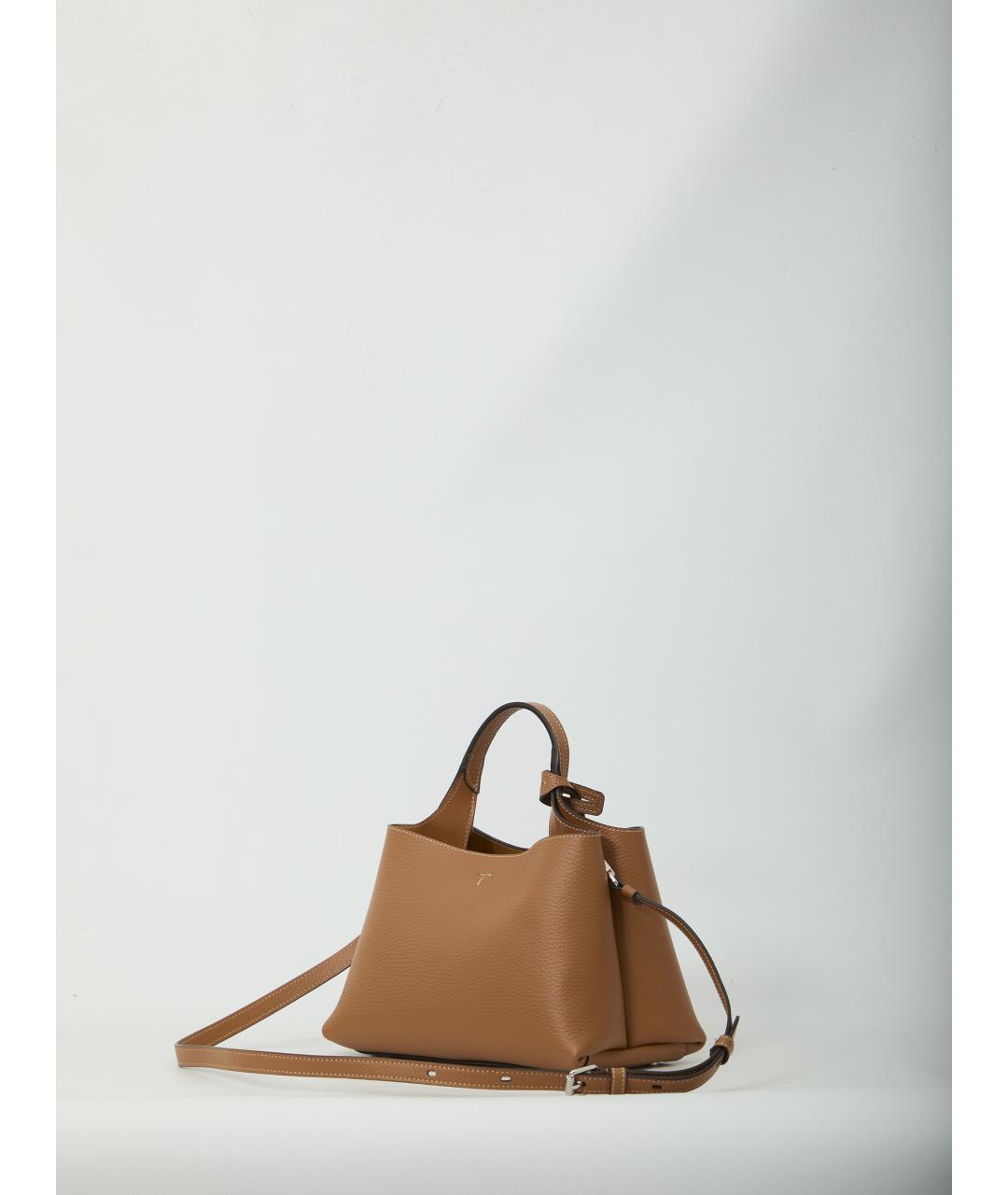 TOD'S Коричневая кожаная сумка через плечо, фото 2