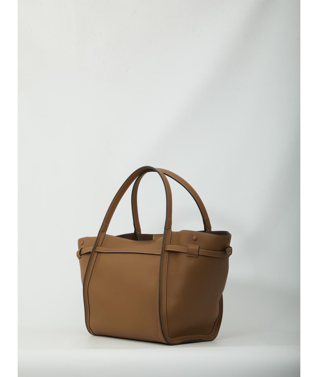 TOD'S Коричневая кожаная сумка тоут, фото 2