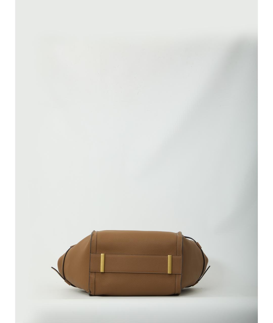 TOD'S Коричневая кожаная сумка тоут, фото 3