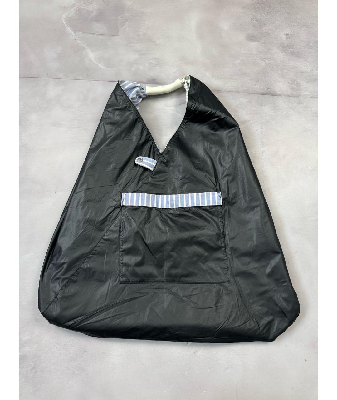 MM6 MAISON MARGIELA Голубая тканевая сумка тоут, фото 6