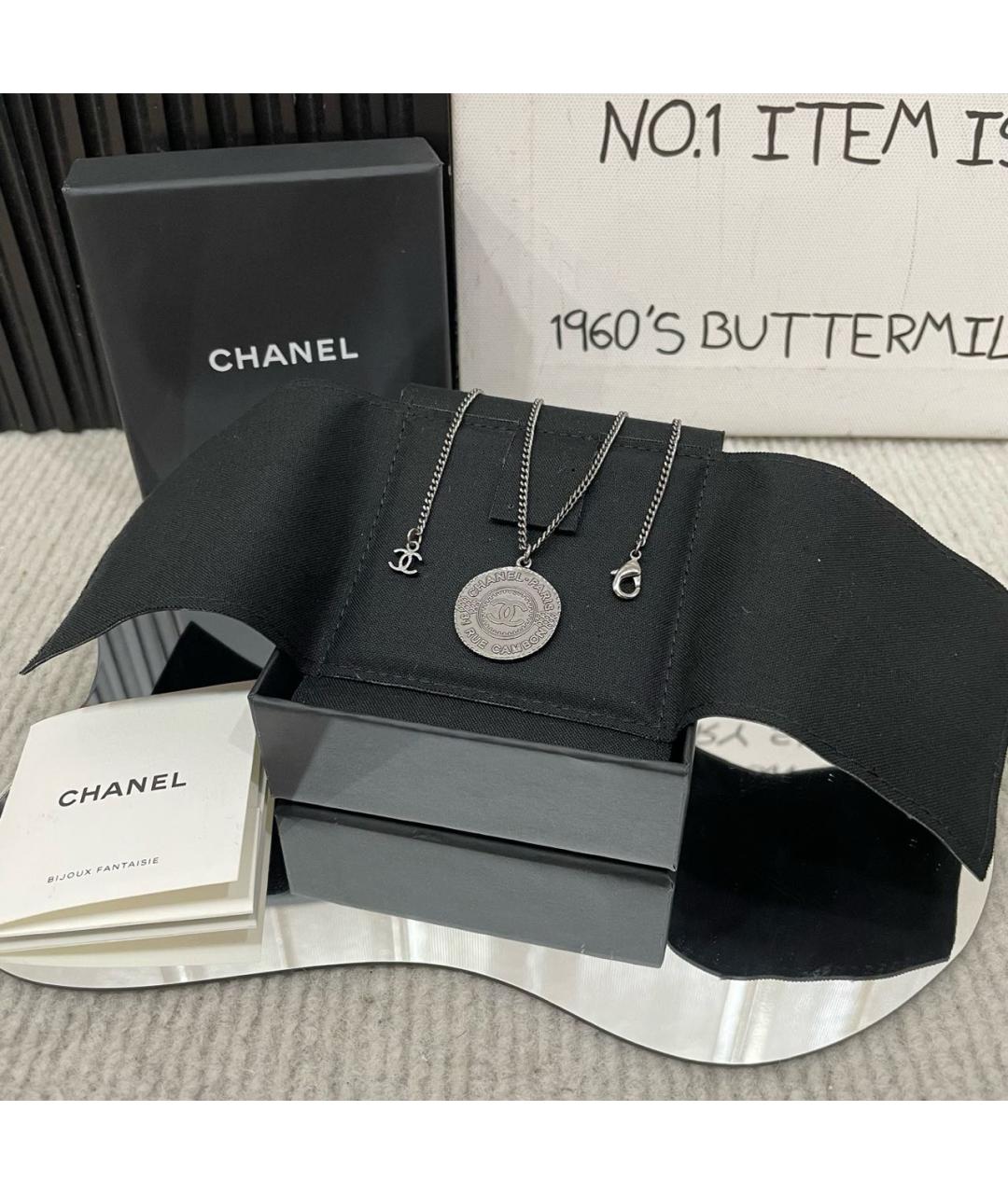 CHANEL Серебряное колье, фото 4