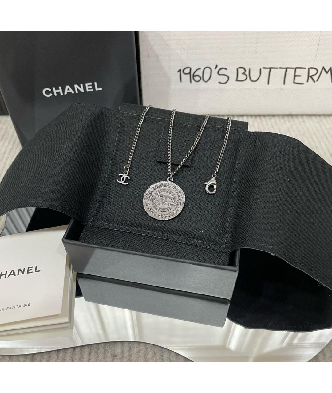 CHANEL Серебряное колье, фото 2