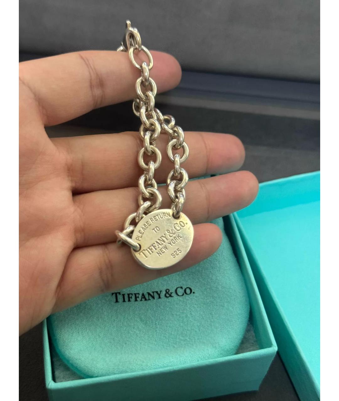 TIFFANY&CO Серебряный серебряный браслет, фото 4