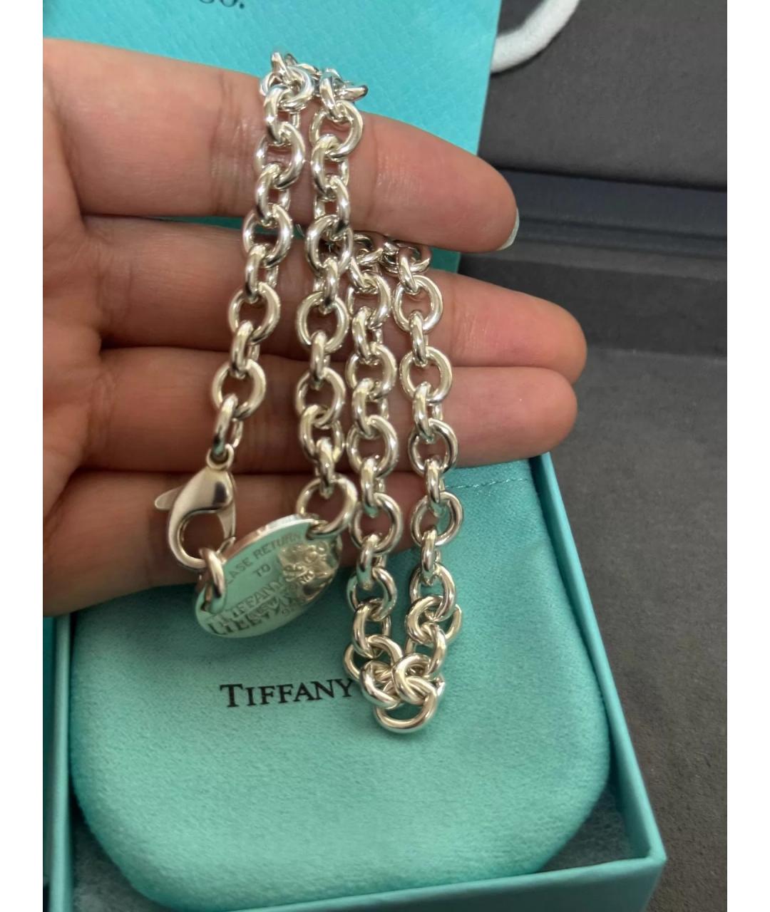 TIFFANY&CO Серебряная серебряная цепочка, фото 9