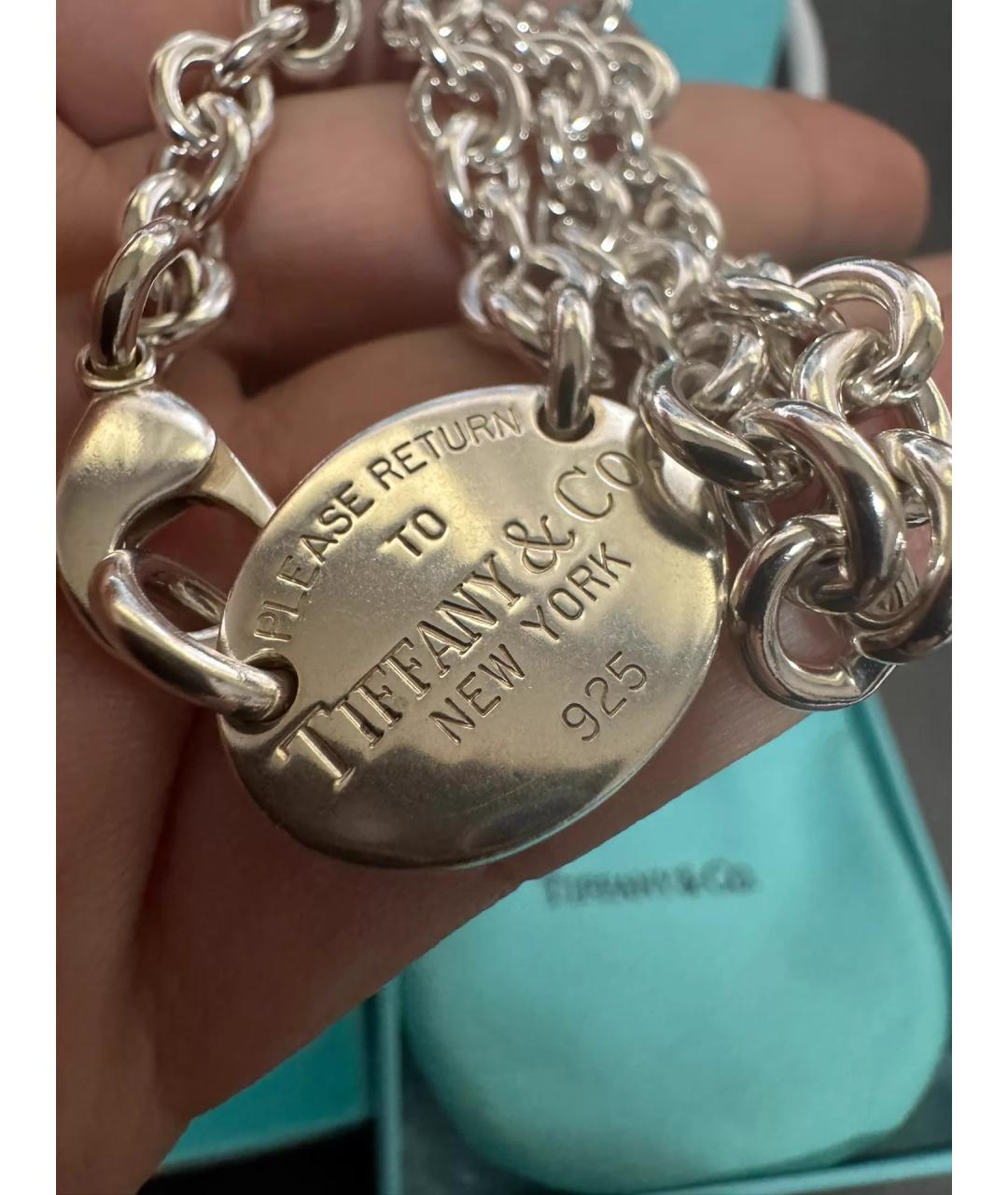TIFFANY&CO Серебряная серебряная цепочка, фото 7