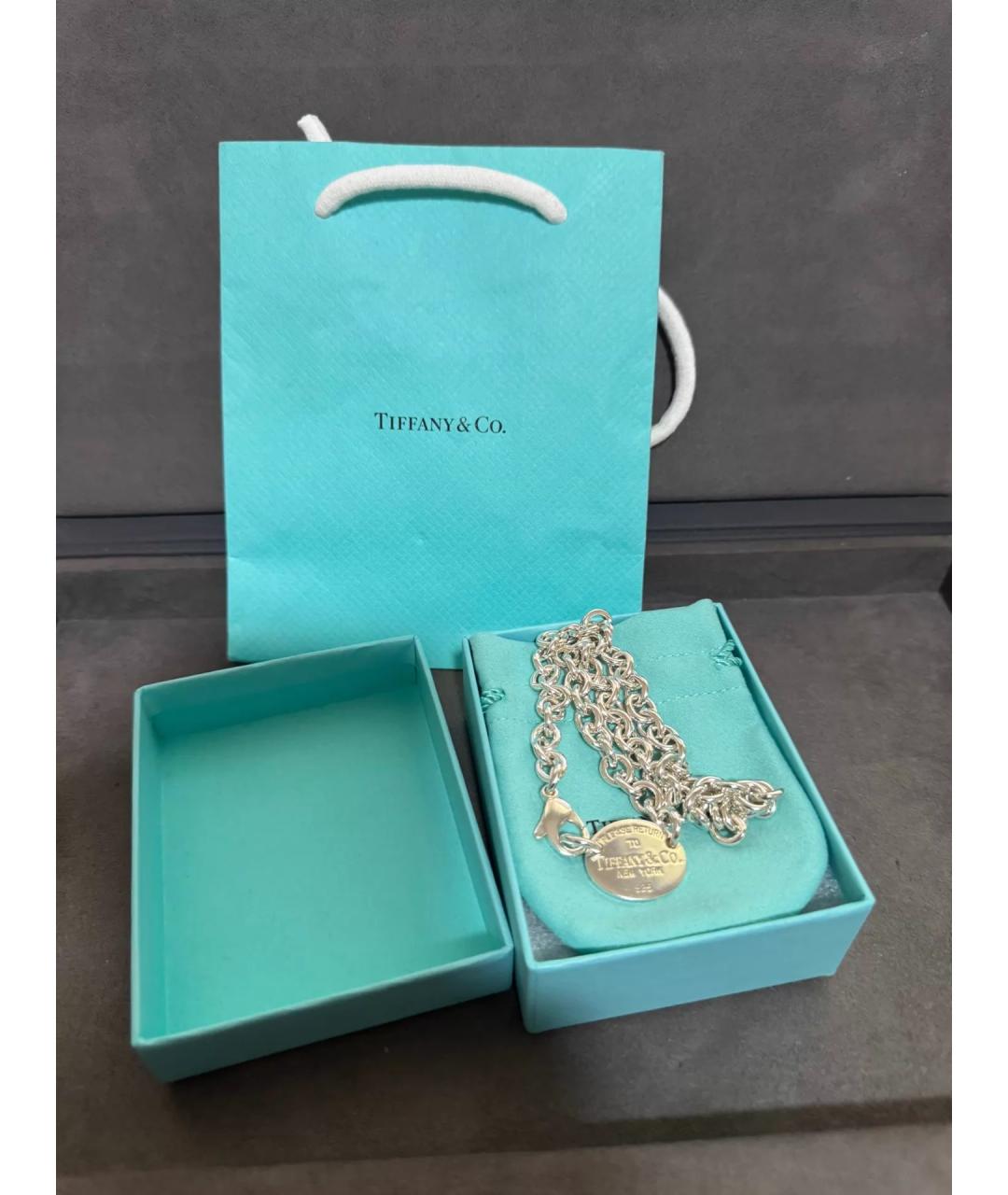TIFFANY&CO Серебряная серебряная цепочка, фото 2