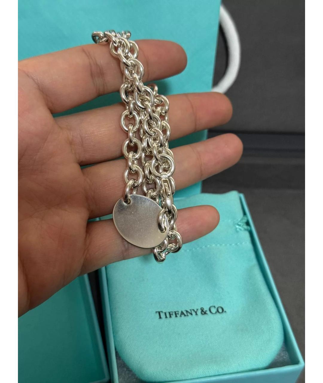 TIFFANY&CO Серебряная серебряная цепочка, фото 5