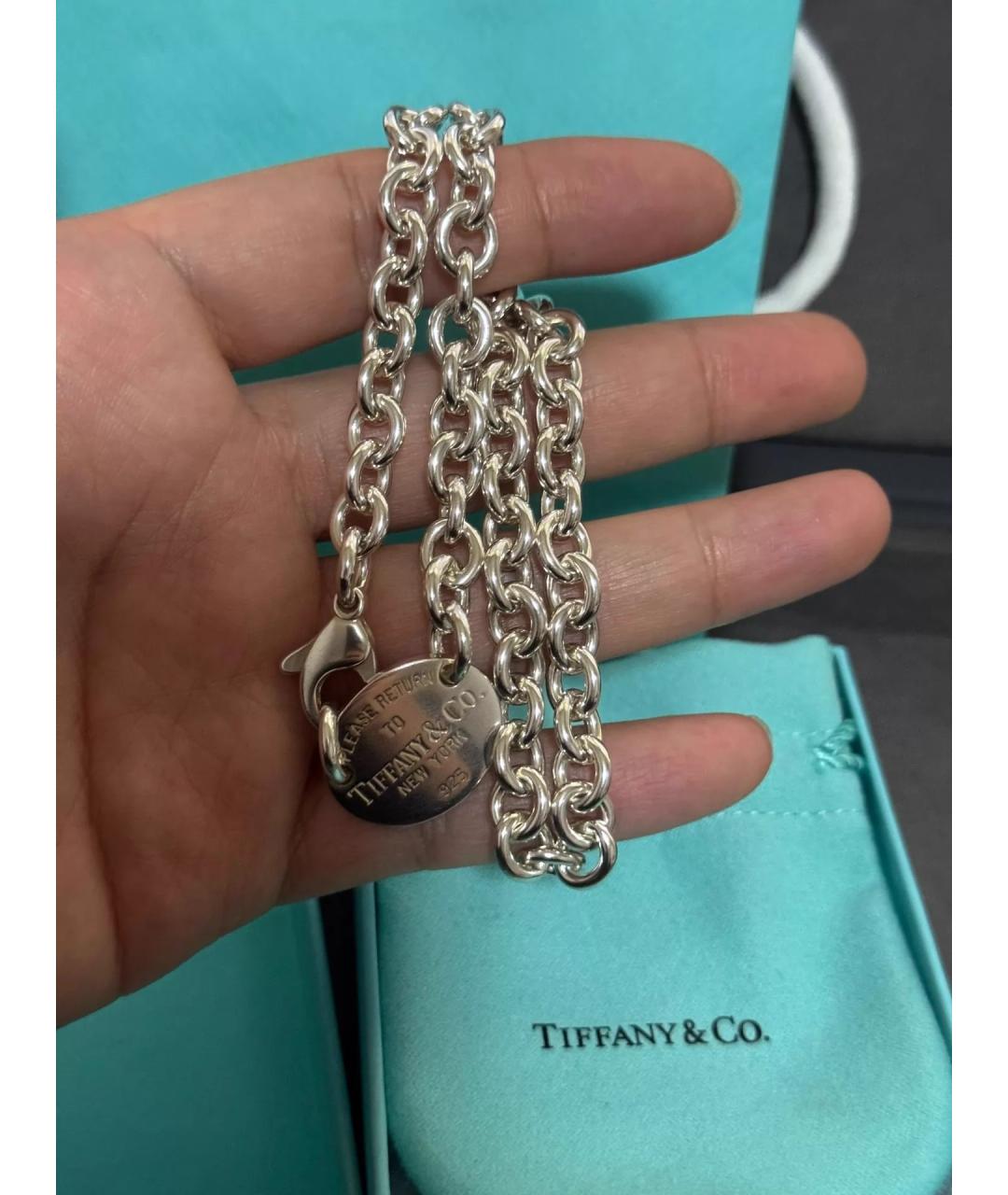 TIFFANY&CO Серебряная серебряная цепочка, фото 8