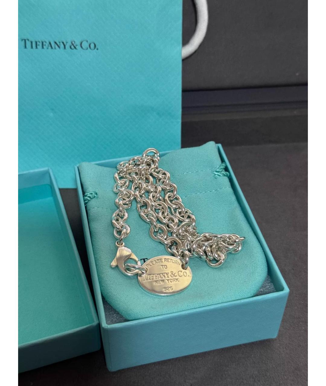 TIFFANY&CO Серебряная серебряная цепочка, фото 10