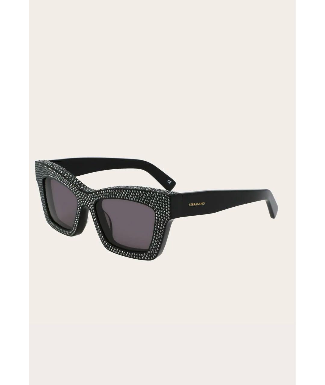 FERRAGAMO Черные солнцезащитные очки, фото 2