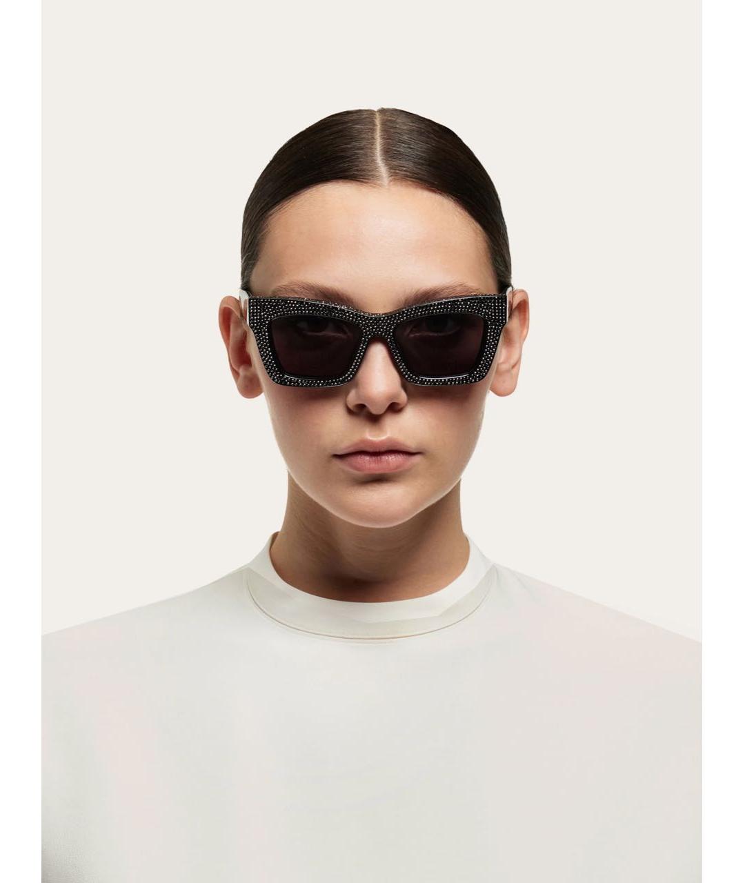 FERRAGAMO Черные солнцезащитные очки, фото 4